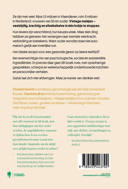 Achterkant van Vintage meisjes