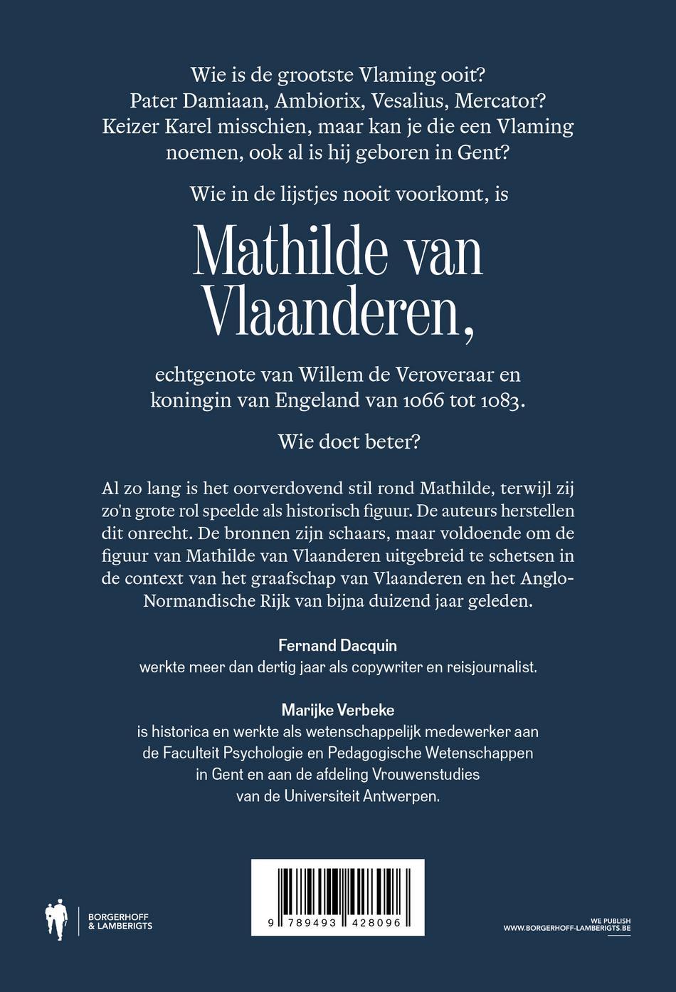 Achterkant van Mathilde van Vlaanderen