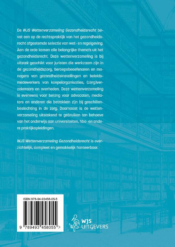 Achterkant van Wettenbundel gezondheidsrecht