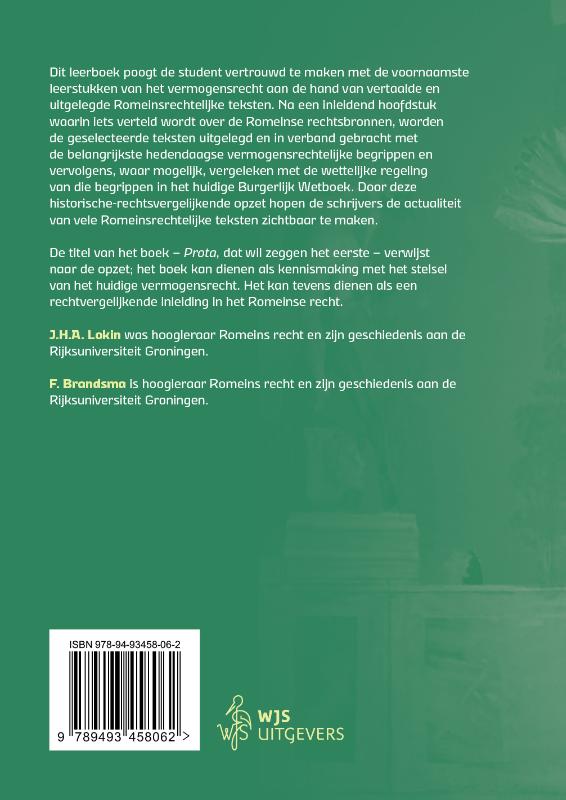 Achterkant van Prota