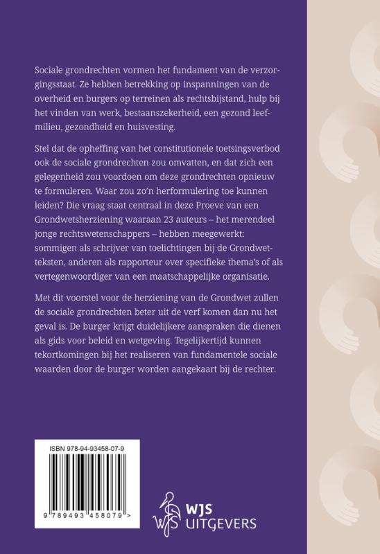 Achterkant van Proeve van een herziening van de Grondwet: Sociale Grondrechten