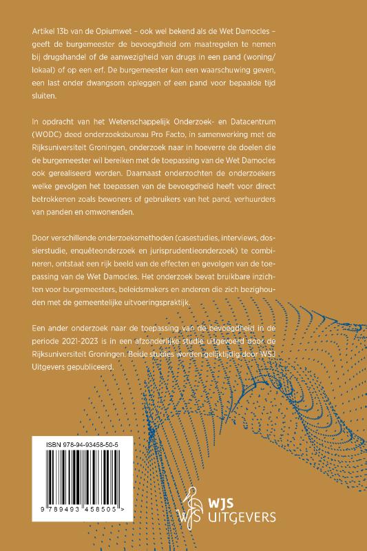 Achterkant van Onderzoek naar de effecten en gevolgen van de toepassing van artikel 13b Opiumwet