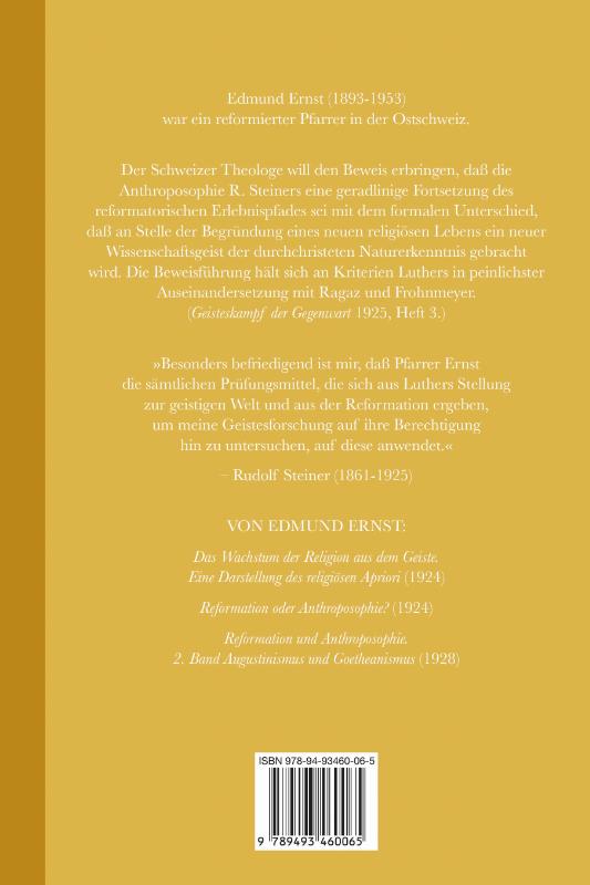 Achterkant van Reformation oder Anthroposophie?
