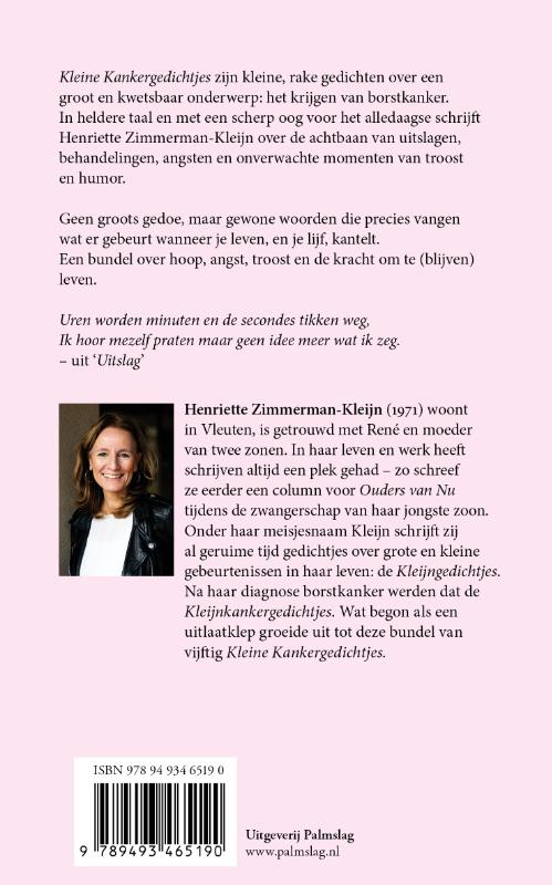 Achterkant van Kleine kankergedichtjes