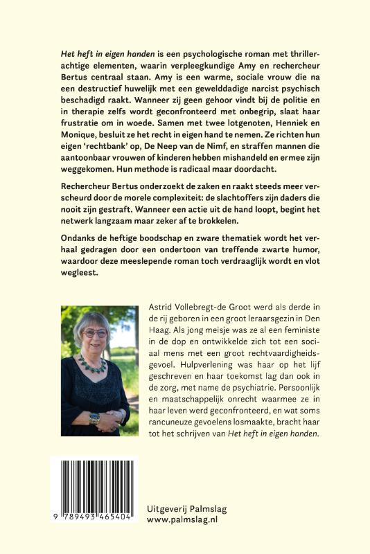 Achterkant van Het heft in eigen handen