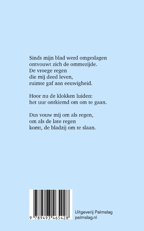Achterkant van Vroege regen