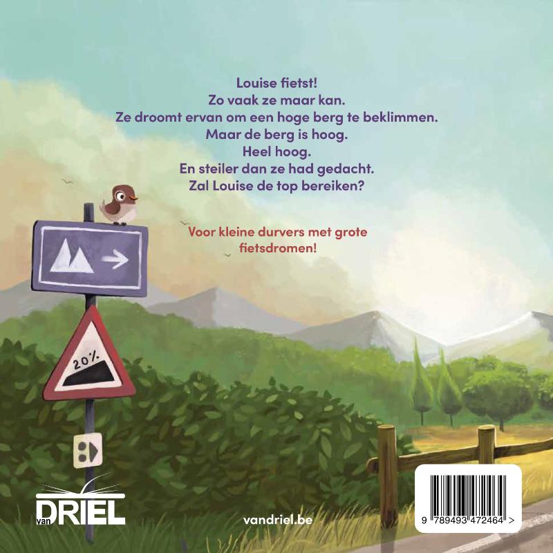Achterkant van Louise fietst!