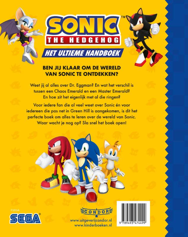 Achterkant van Sonic the Hedgehog - Het ultieme handboek