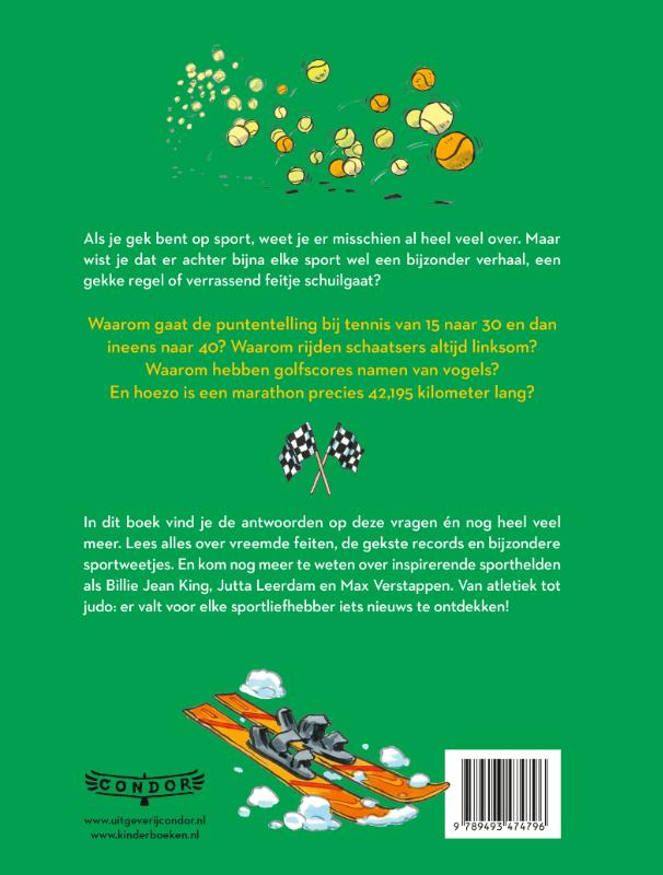 Achterkant van Sportgek