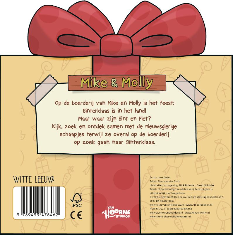 Achterkant van Mike & Molly vieren Sinterklaas