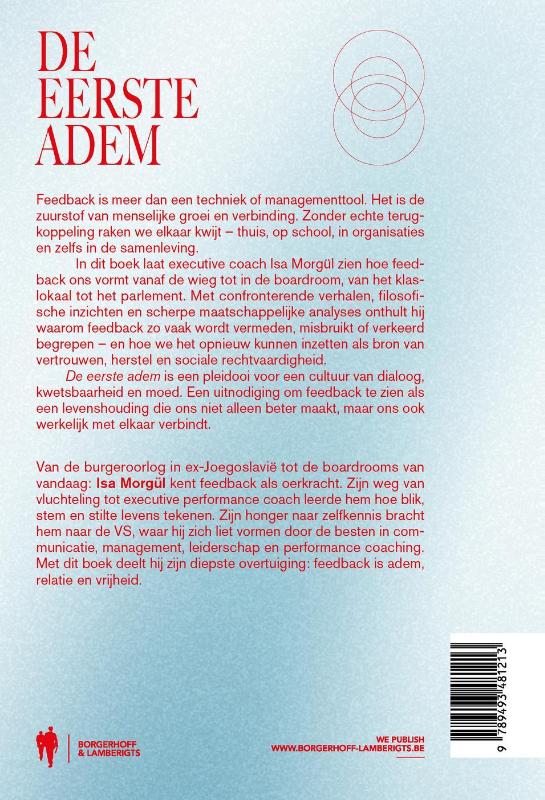 Achterkant van De eerste adem
