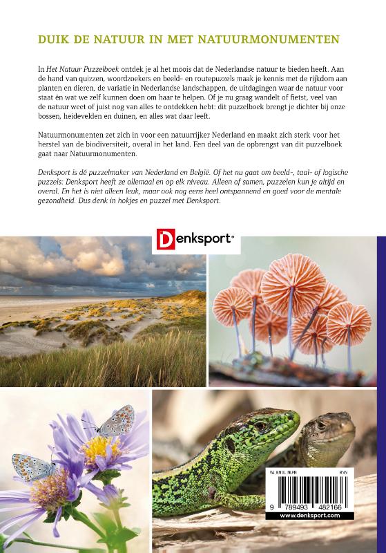 Achterkant van Het natuur puzzelboek