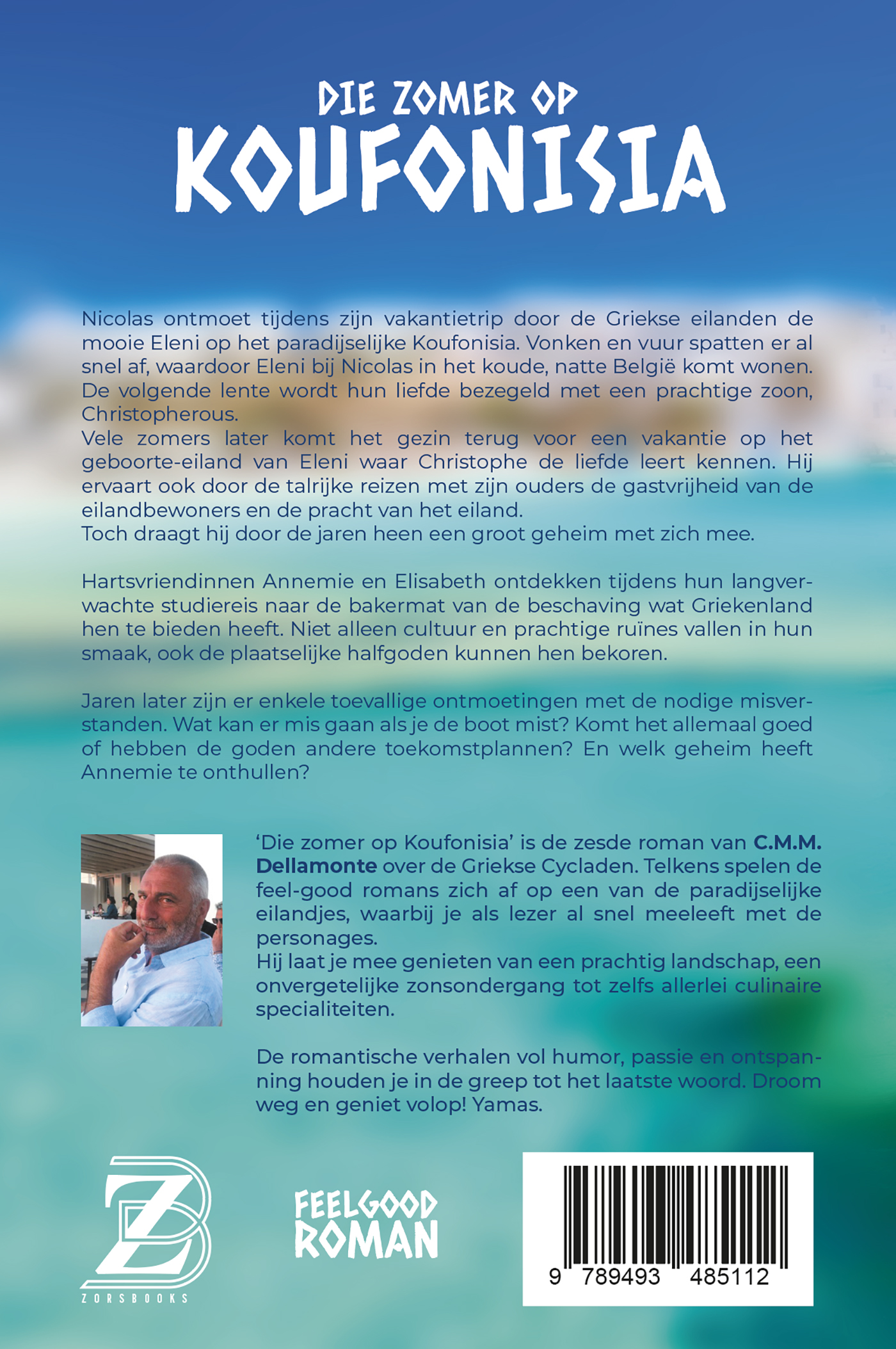 Achterkant van Die zomer op Koufonisia