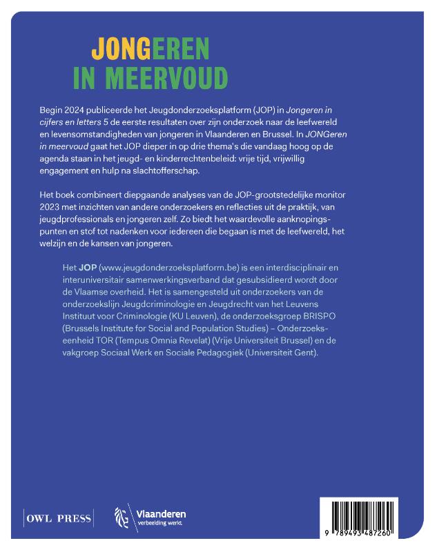 Achterkant van JONGeren in meervoud