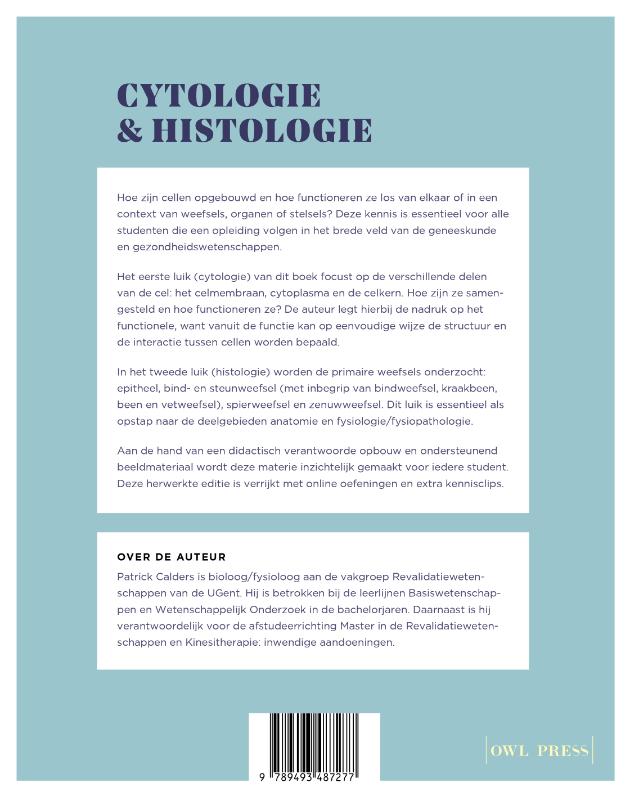 Achterkant van Cytologie en histologie