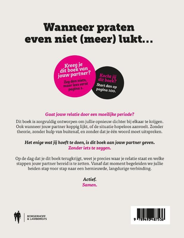 Achterkant van Wanneer praten even niet lukt