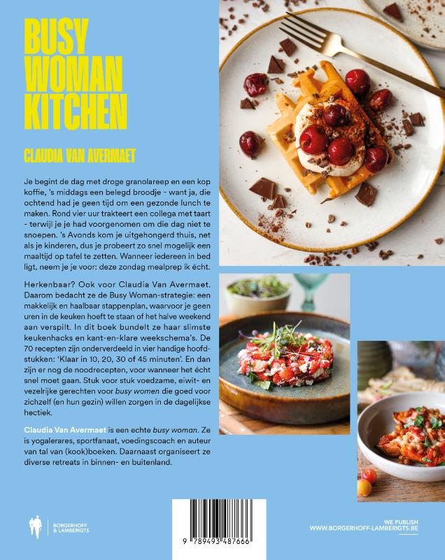 Achterkant van Busy woman kitchen