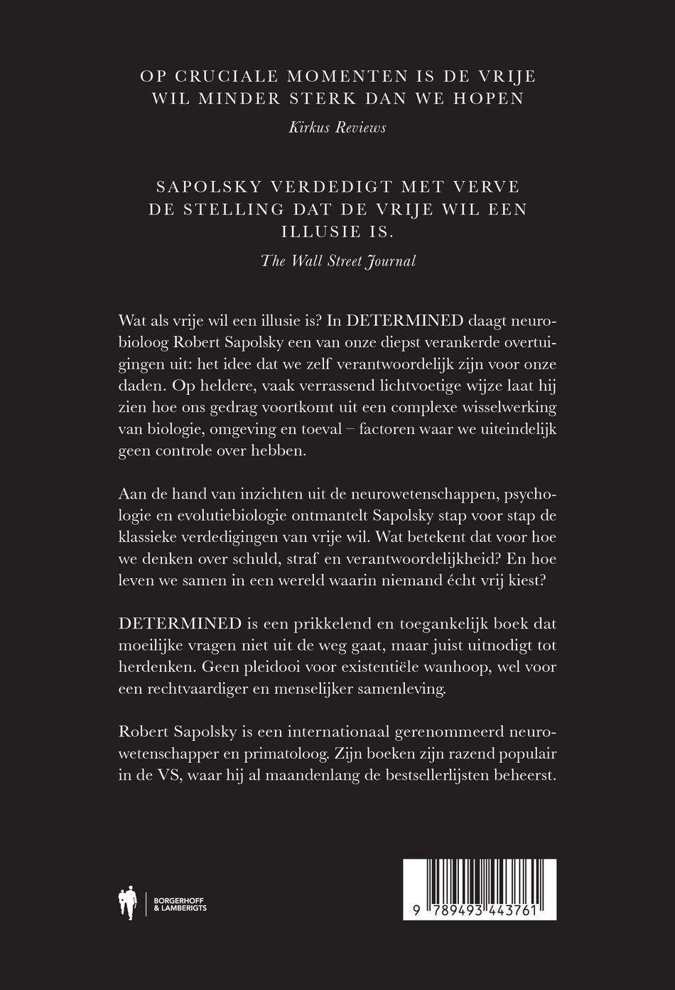 Achterkant van Determined