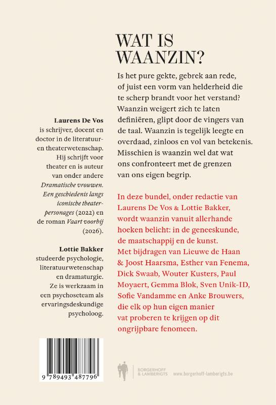 Achterkant van Waanzin