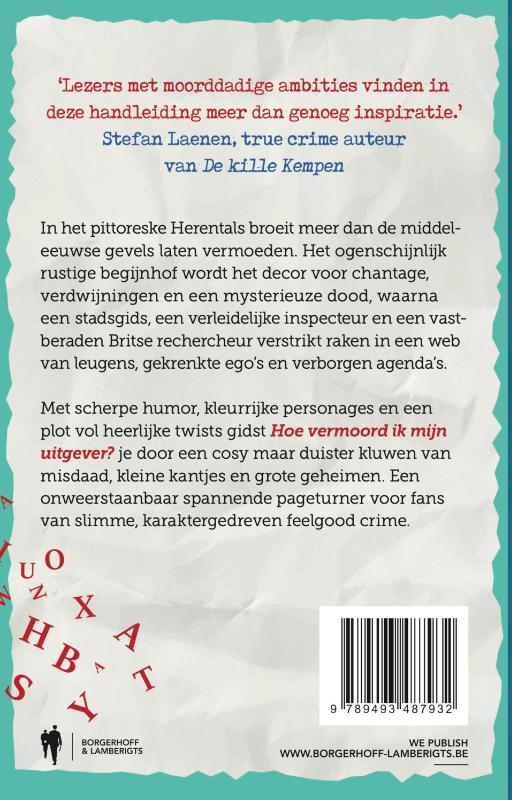 Achterkant van Hoe vermoord ik mijn uitgever?