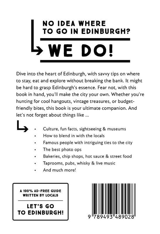 Achterkant van Why Should I Go To Edinburgh