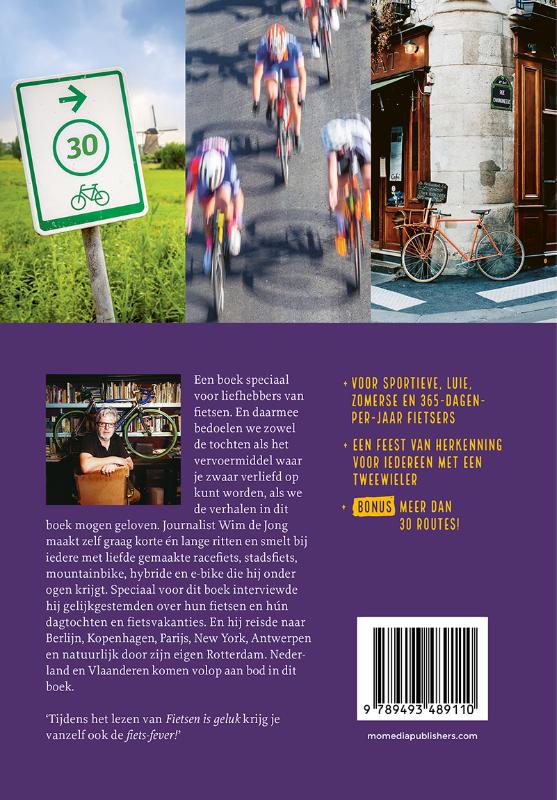 Achterkant van Fietsen is geluk