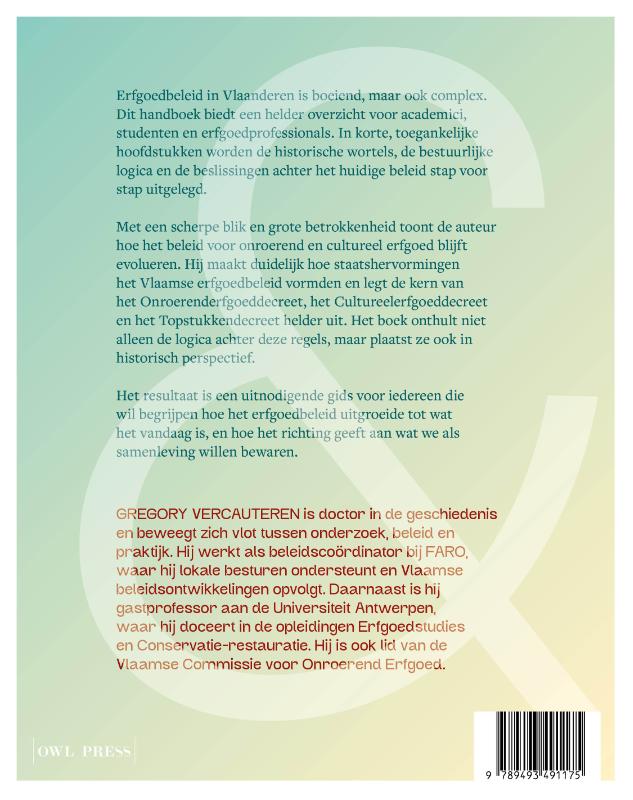 Achterkant van Traditie & transitie