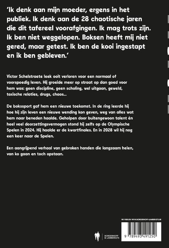 Achterkant van Victor