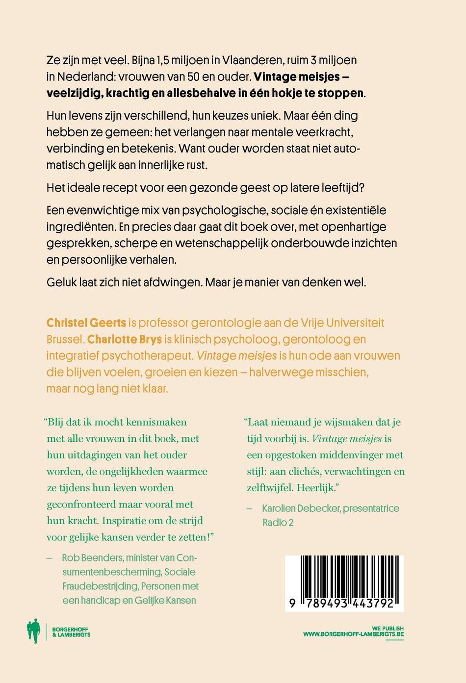 Achterkant van Vintage meisjes