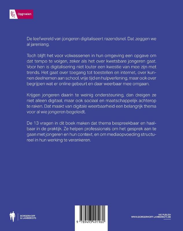 Achterkant van Kwetsbare jongeren begeleiden in een digitale wereld