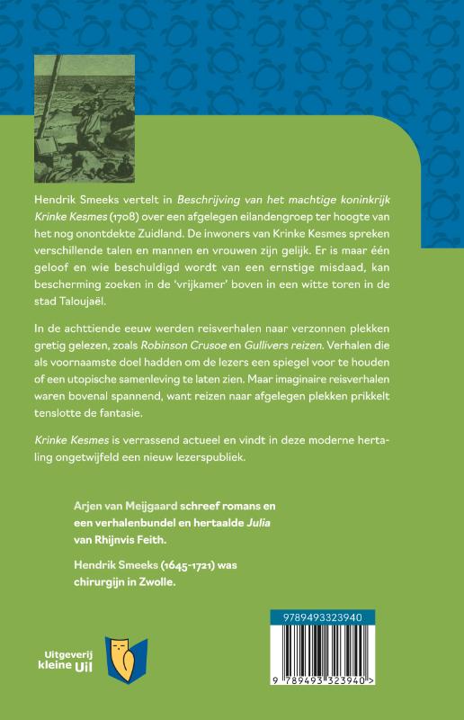 Achterkant van Beschrijving van het machtige koninkrijk Krinke Kesmes