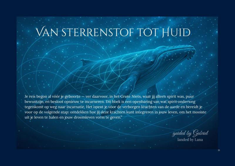 Achterkant van Van Sterrenstof tot Huid