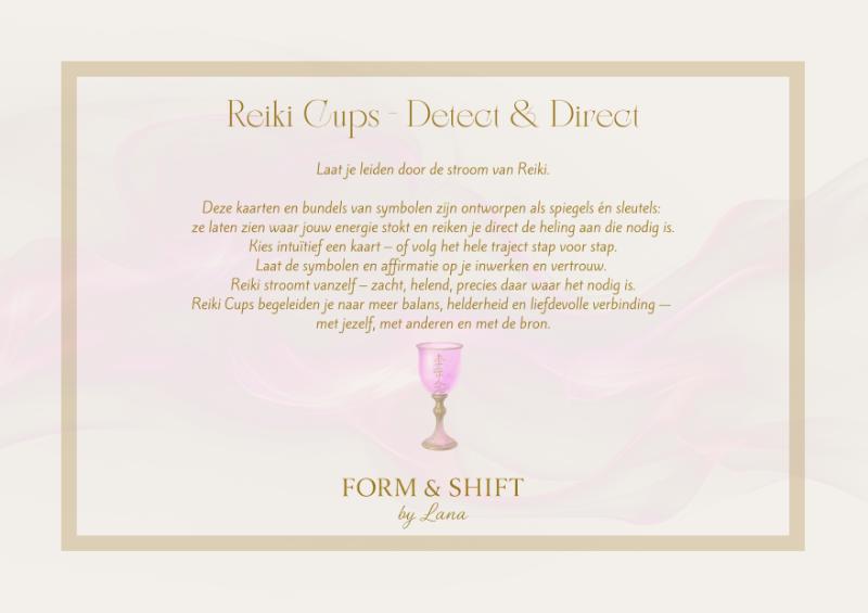 Achterkant van Reiki Cups Detect & Direct