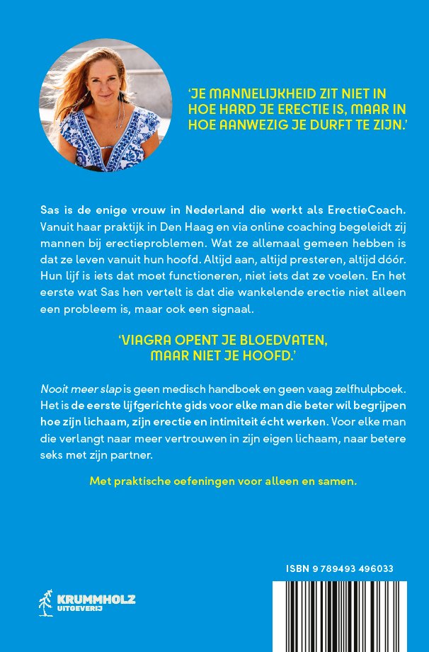 Achterkant van Nooit meer slap