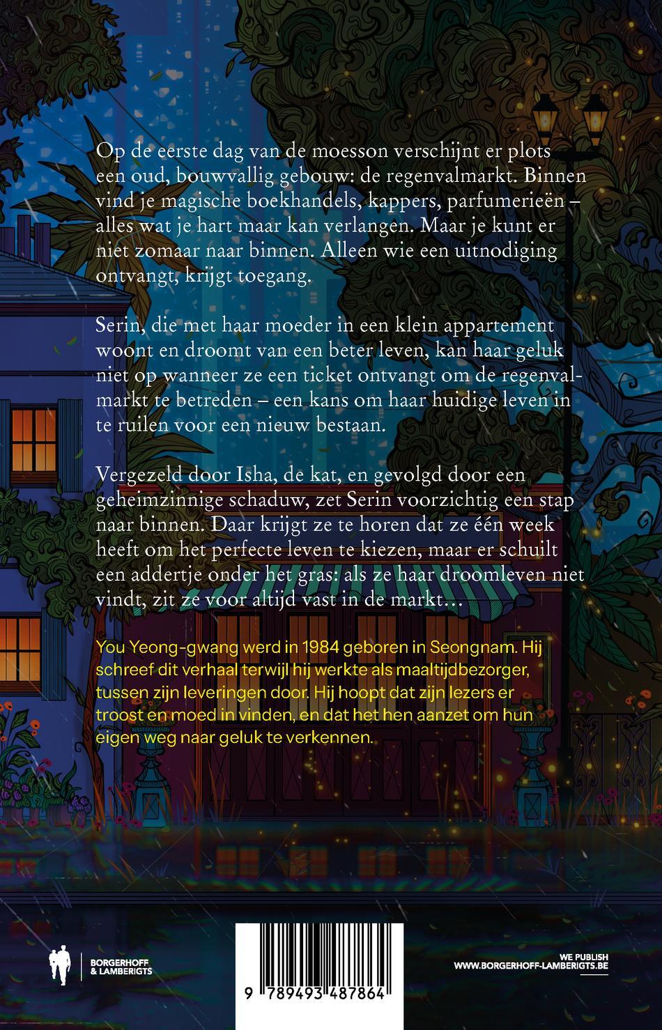 Achterkant van De regenvalmarkt