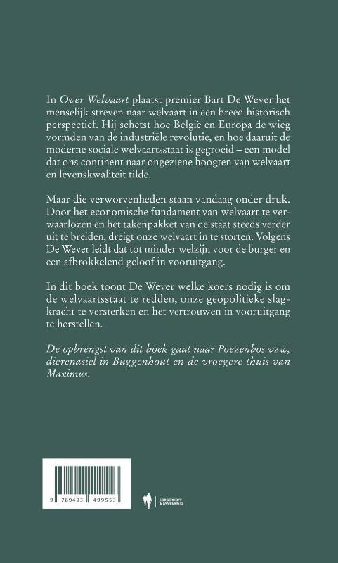 Achterkant van Over welvaart