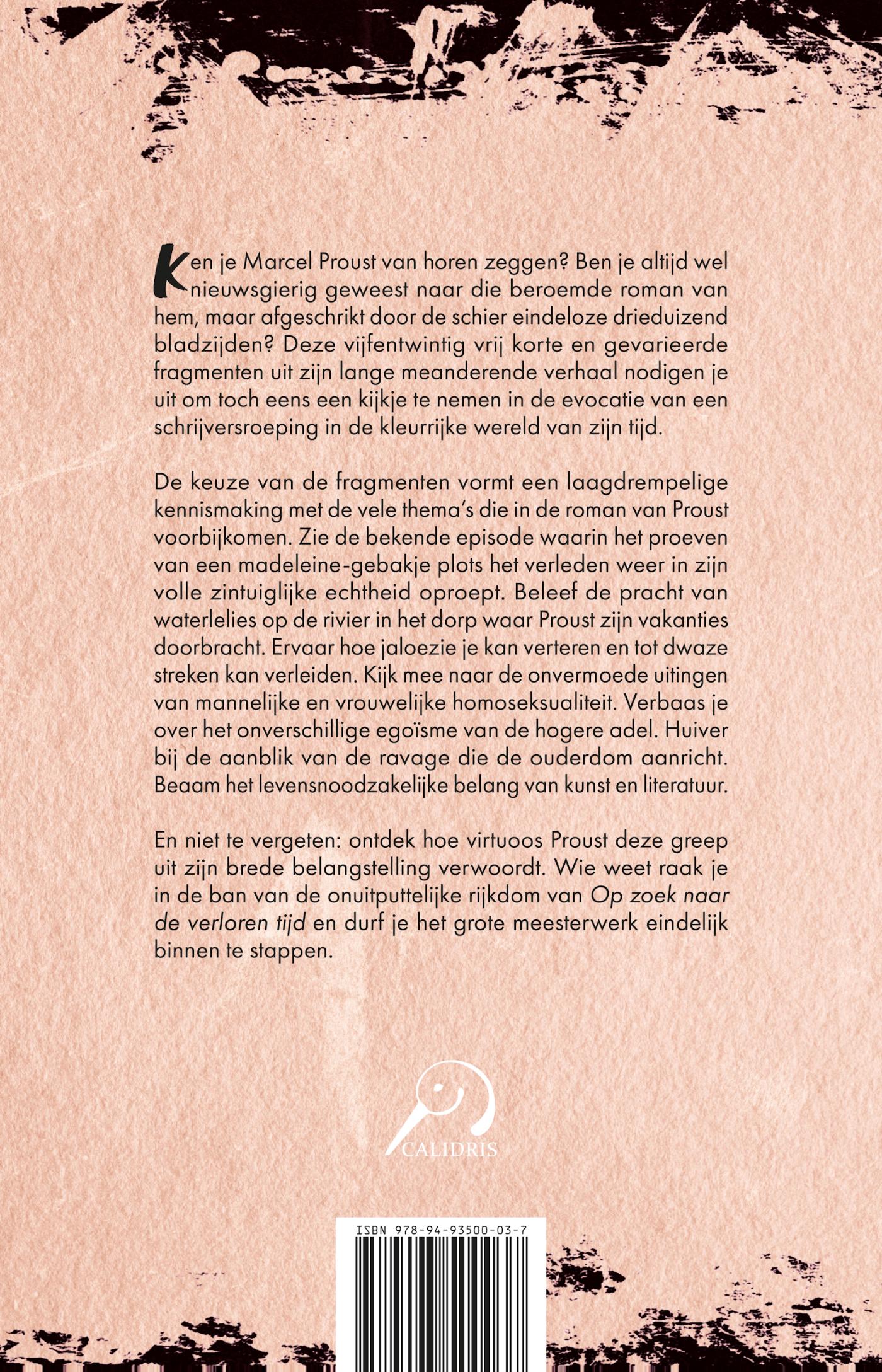 Achterkant van Op zoek naar de verloren tijd