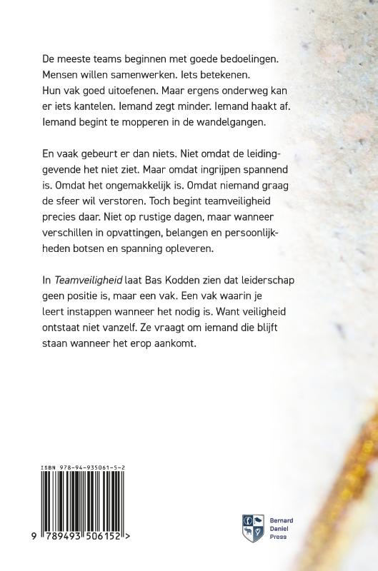 Achterkant van Teamveiligheid