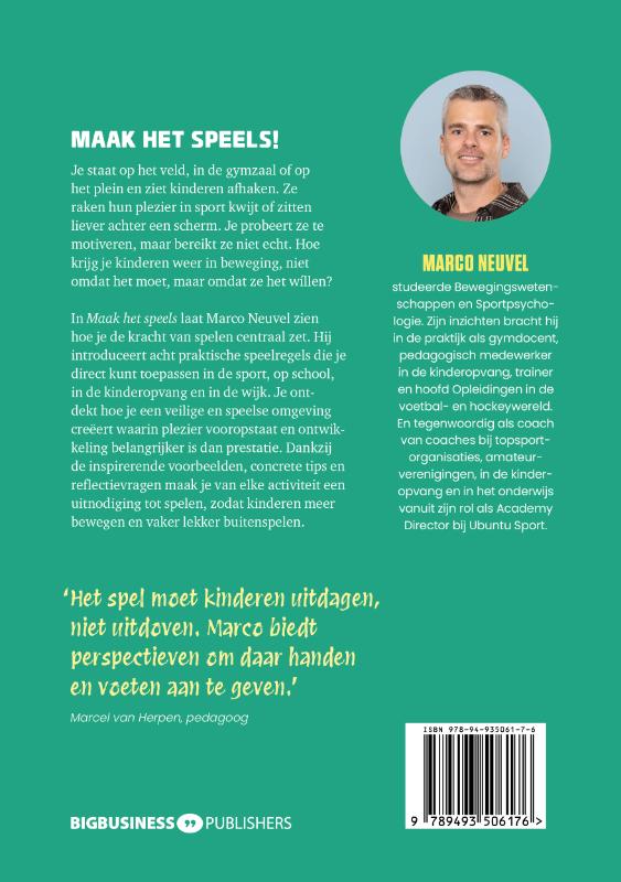Achterkant van Maak het speels!