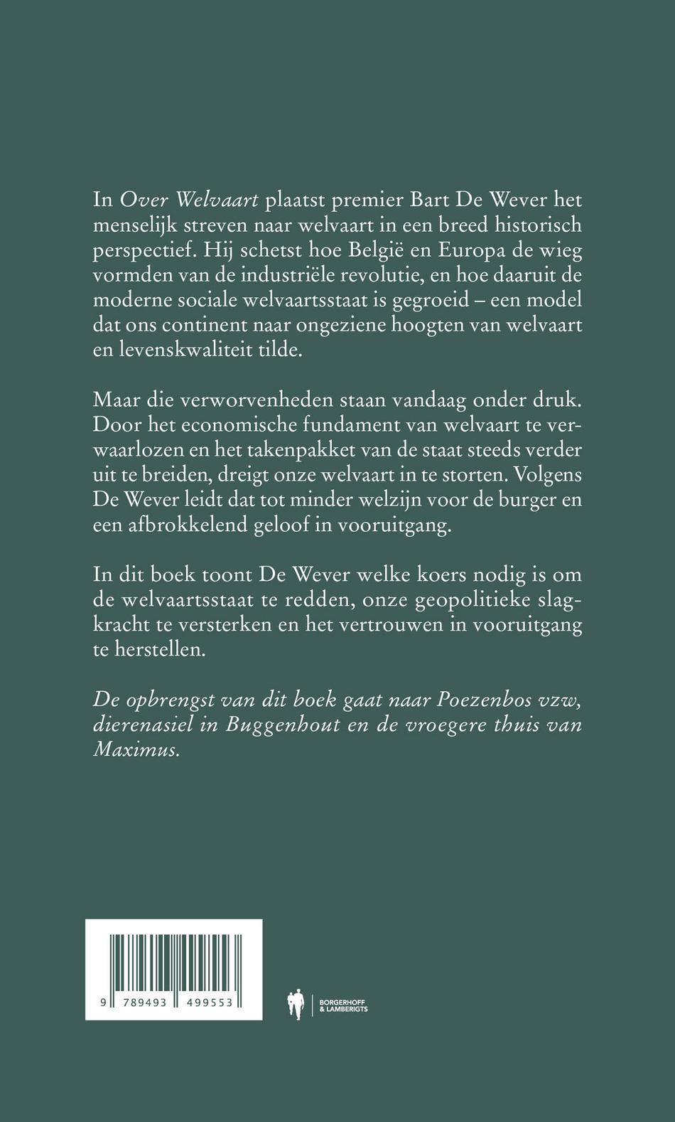 Achterkant van Over welvaart