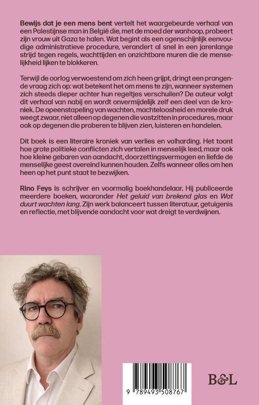Achterkant van Bewijs dat je een mens bent