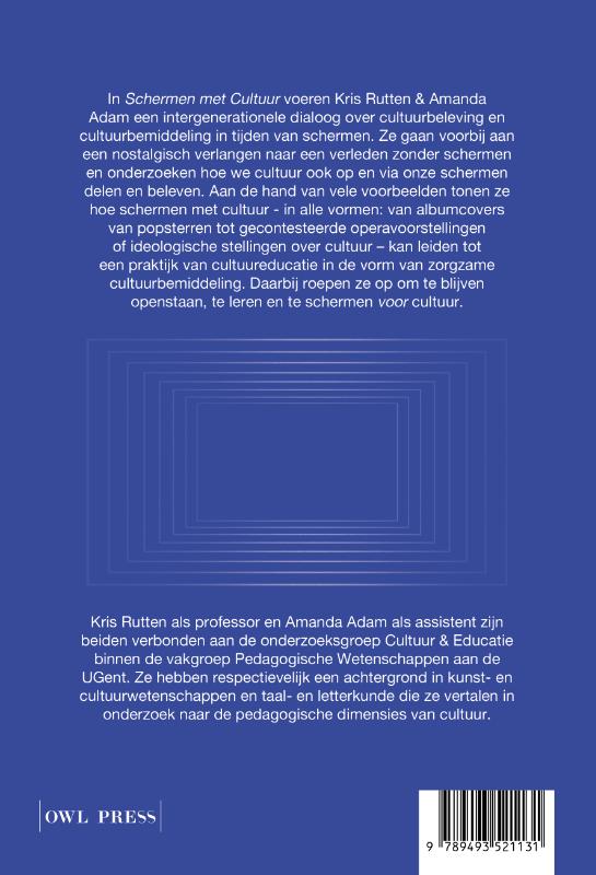 Achterkant van Schermen met cultuur