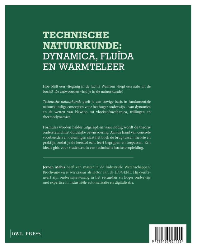 Achterkant van Technische natuurkunde