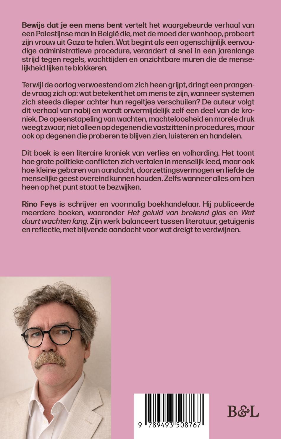 Achterkant van Bewijs dat je een mens bent