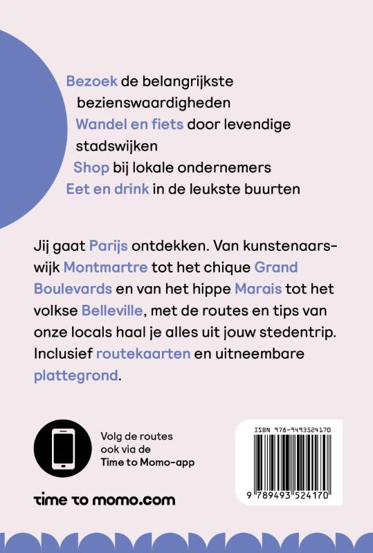 Achterkant van Time to Momo Parijs