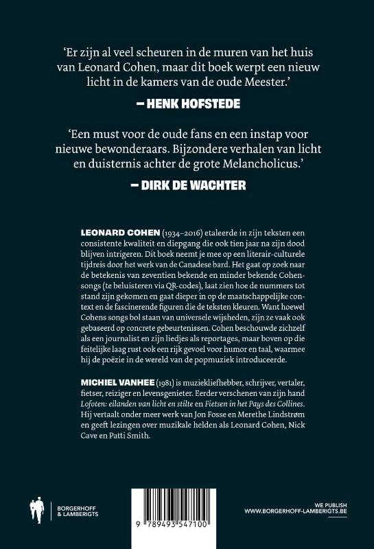 Achterkant van Leonard Cohen