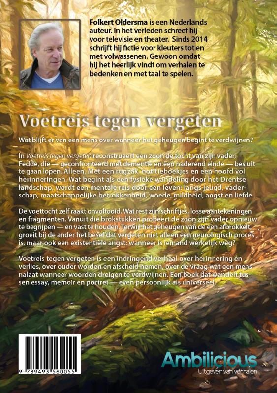 Achterkant van Voetreis tegen vergeten