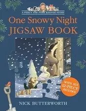 Omslag van One Snowy Night Jigsaw Book A Percy the Park Keeper Story