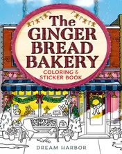 Omslag van The Gingerbread Bakery Coloring and Sticker Book