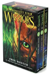 Omslag van Warriors Box Set: Volumes 1 to 3 Into the Wild, Fire and Ice, Forest of Secrets